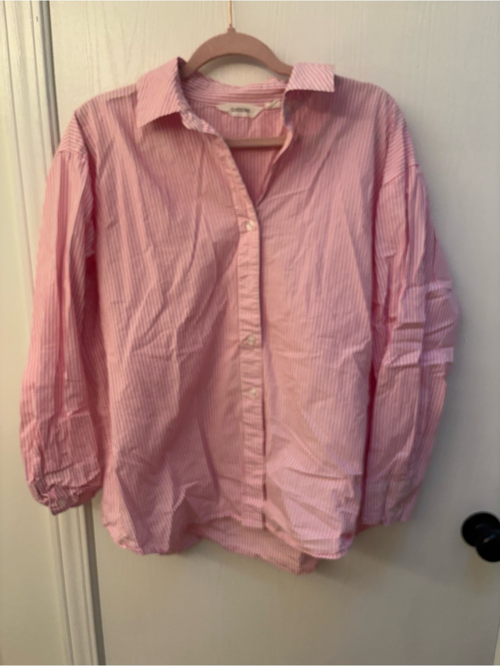 Glassons Pink and White Striped Shirt